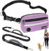 PetAmi Hands Free Dog Leash, Dog Running Leash Belt for Walking Jogging, Dog Waist Zipper Pouch Fanny Pack with Poop Bag Dispenser, Dual Padded Ha...