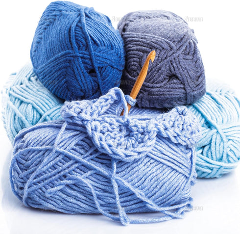 AUEAR, Set of 12 Size Bamboo Knitting Needles Tunisian Afghan Crochet Hook with Plastic Cable 3mm to 10mm Carpet Rug Weave Carbonized (Clear)...