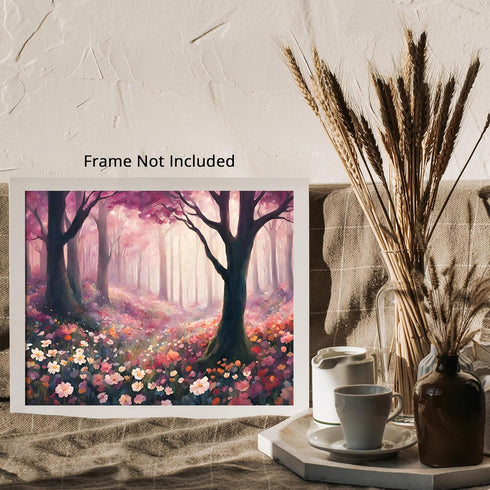 Posterizer 1 pcs- beautiful jungle trees scenary landscape 7-Landscape & Nature Art-Floral Botanical Art- Decor for Home & Office- unframed wall a...