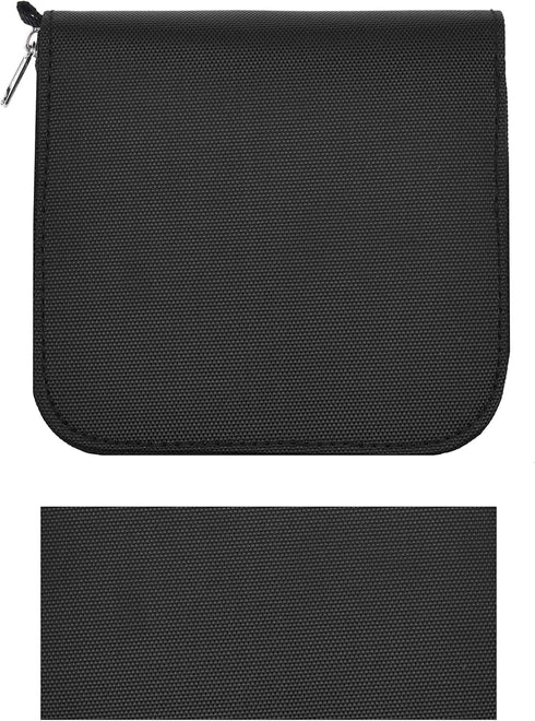 Memory Card Case - Fits up to 88x SD, SDHC, Micro SD, Mini SD and 4X CF - Holder with 88 Slots (8 Pages) - for Storage and Travel - Microfiber Cle...