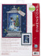Dimensions 70-08987, 9" x 12" Snowman Lantern Counted Cross Stitch Kit, 14 Navy Aida...