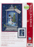 Dimensions 70-08987, 9" x 12" Snowman Lantern Counted Cross Stitch Kit, 14 Navy Aida...