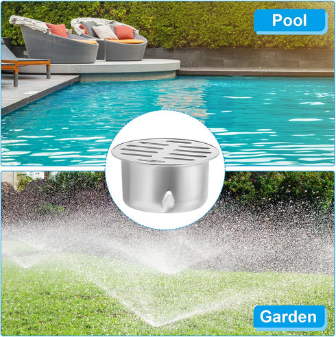 PATIKIL Gutter Guard, 2 Pack 304 Stainless Steel Downspout Strainer, Anti-Blocking Outdoor Gutter Cleaning Tool for Stops Leaves Debris, 3 Inch...