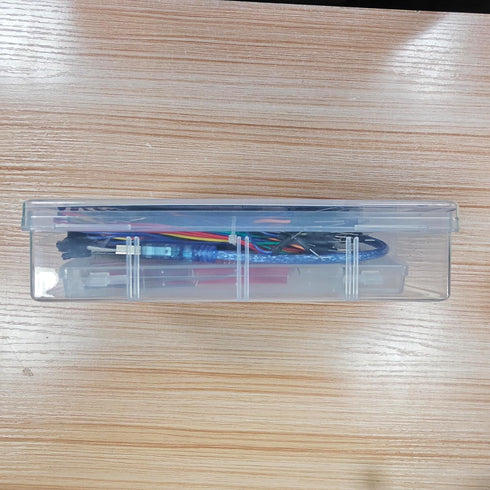 BOJACK 37 Values 480 Pcs Electronics Component Fun Kit with Power Supply Module, Jumper Wire,Precision Potentiometer,830 tie-Points Breadboard Com...