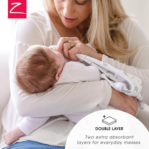 Zutano 5-Pack Organic Burp Cloths for Baby Girl & Boy, Large Cotton Burping Cloths for Babies | Absorbent Baby Spit-Up Rags | Gender Neutral Burp ...