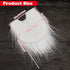 WILLBOND Pre-Cut Gnome Beard Faux Fur Fabric Handmade Small Unfinished Wooden Balls for Gnome Nose and DIY Christmas Party Cosplay (White,3.5 x 3....