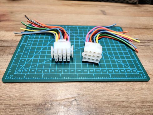 12 pin molex Connector Plug Male Female Set with Pigtails for Automotive, Home Audio, car Audio, Motorcycle, ATV Boats, Trucks, Trailers, Arcade H...