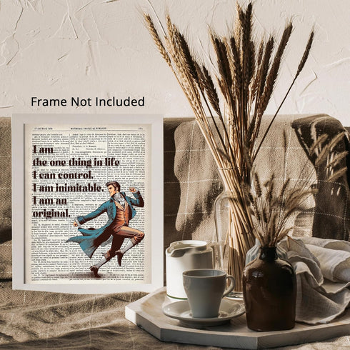 Posterizer 1 pcs-Hamilton musical quotes-I am inimitable-Quotes and Poems-Motivational & Inspirational Art-Gift for Music Fans-Gift for Art Lovers...