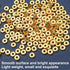 1500pcs 6mm Gold Flat Round Spacer Beads Disc Loose Jewelry Making Beads for DIY Bracelet Necklace Earring Craft Supplies...