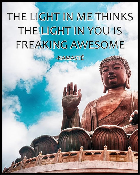 Posterizer 1 pcs-Zen Decor-Buddha Spiritual Funny Wall Art-Quotes-Motivational & Inspirational Art-Gift For Buddhism Meditation philosophy Fans- u...