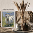 Posterizer 1 pcs- Oil painting style print of a white goat-Art for Animal Lovers-Floral Botanical Art- Gift for Men Women Entrepreneur Teens-Livin...