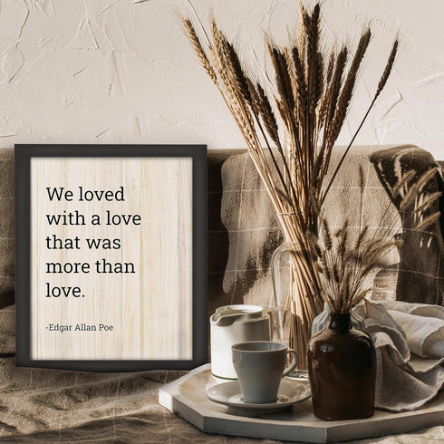 Posterizer 1 pcs-Edgar Allan Poe Quote-Annabel Lee Poem-Quotes and Poems-Romantic Art-Gift for Teachers-Decor for Home & Office- UNFRAMED Wall Art...