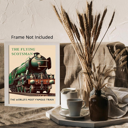 Posterizer 1 pcs-The World's Most Famous Train-Travel Scotland-Adventure Wall Art-GIft for Men Women Teens-Decor for Home & Office- unframed wall ...