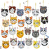 Frienda 24 Pcs Cat Diamond Painting Keychains Kit Cute Cat Diamond Art Key Chains Dot Drill Diamond Painting Ornaments Set DIY Art Craft Supplies ...