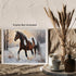 Posterizer 1 pcs-majestic horse in snowy winter scene-oil painting style-2-Art for Animal Lovers-Landscape & Nature Art-Decor for Home & Office- u...
