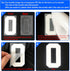 4-inch Iron-On Letters Heat Transfer Letters Paper DIY Letters Jersey Clothing T-Shirt Team Slogan (White)...