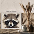 Posterizer 1 pcs- Portrait of a cute raccoon print-Art for Animal Lovers- Gift for Men Women Entrepreneur Teens-Living Room Bedroom Decor- unframe...