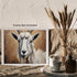 Posterizer 1 pcs- White goat with a brown background-Art for Animal Lovers-Landscape & Nature Art- Gift for Men Women Entrepreneur Teens-Decor for...
