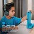 JLab JBuddies Studio Wireless On-Ear Kids Headphones, Graphite/Blue, 13 Hour Battery Life, Studio Volume Safe, Volume Limiter, Folding, Adjustable...