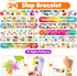 48PCS Art Party Favors 24PCS Tattoos 24PCS Slap Bracelets Wristbands Themed Birthdays Party Supplies Decorations Decor Artistry Painting Creativit...