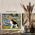 Posterizer 1 pcs- cute dog near a pond-Art for Animal Lovers-Landscape & Nature Art- Living Room Bedroom Decor- unframed wall art...
