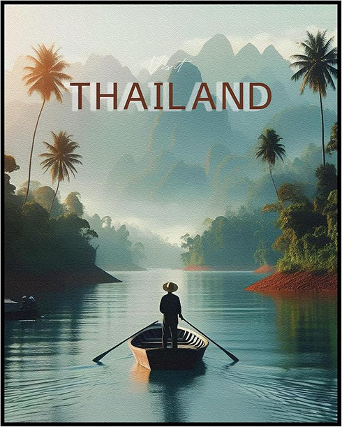 Posterizer 1 pcs-Thailand beautiful nature Travel Poster-Adventure Wall Art-GIft for Men Women Teens-Decor for Home & Office- unframed wall art...