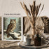 Posterizer 1 pcs-owl in nature-winter snowy scene in oil painting style-11-Art for Animal Lovers-Landscape & Nature Art-Decor for Home & Office- u...
