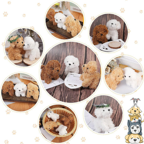 Sumind 9 Pcs Mini Plush Dog Stuffed Animals Bulk Dog Plush Party Favors Small Soft Plush Dog Toy for Goodie Bag Fillers Kids Baby Show Birthday Va...