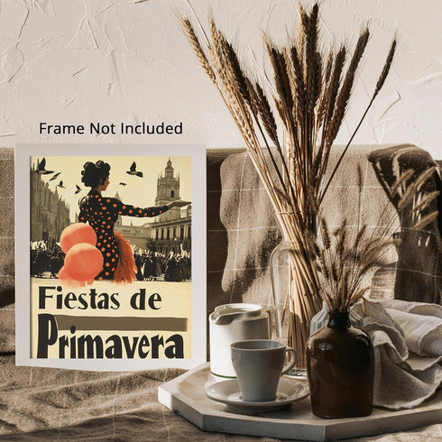 Posterizer 1 pcs-vibrant poster-Seville's 1932 Spring Festivals 2-Adventure Wall Art-Landscape & Nature Art-Decorations for Bedroom, Office, Livin...