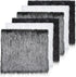 6 Pieces Faux Fur Squares Fabric Shaggy Fur Cuts Fluffy Square Fur Patches for Cosplay Costume Craft Supply Decoration (10 x 10 Inch, Black, White...