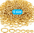 Aylifu Iron Split Rings, 1 Box (100g) 6 Sizes Double Loop Jump Ring Small Split Key Rings Connector with Opener Tool for DIY Jewelry Making - Gold...