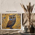Posterizer 1 pcs- cute brown and blue owl-Art for Animal Lovers- Living Room Bedroom Decor- unframed wall art...