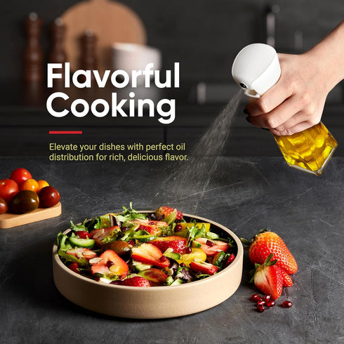 Olive Oil Sprayer For Cooking - Glass 200ml Olive Oil Spray Bottle For Oil Portion Control - Kitchen accessories Gadgets Oil Mister Spray Bottle F...