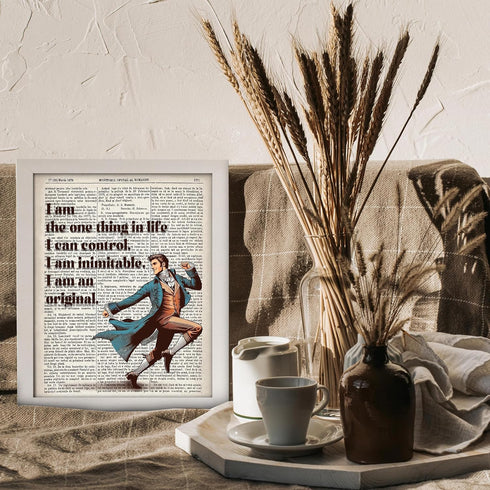 Posterizer 1 pcs-Hamilton musical quotes-I am inimitable-Quotes and Poems-Motivational & Inspirational Art-Gift for Music Fans-Gift for Art Lovers...