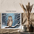 Posterizer 1 pcs-owl in nature-winter snowy scene in oil painting style-3-Art for Animal Lovers-Landscape & Nature Art-Decor for Home & Office- un...