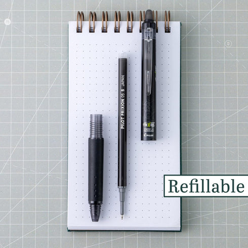 Pilot, FriXion Synergy Clicker Erasable, Refillable, Retractable Gel Ink Pens, Extra Fine Point 0.5 mm, Pack of 8, Black...