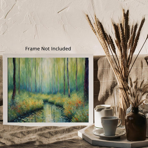 Posterizer 1 pcs- beautiful jungle trees scenary landscape 3-Landscape & Nature Art-Floral Botanical Art- Decor for Home & Office- unframed wall a...