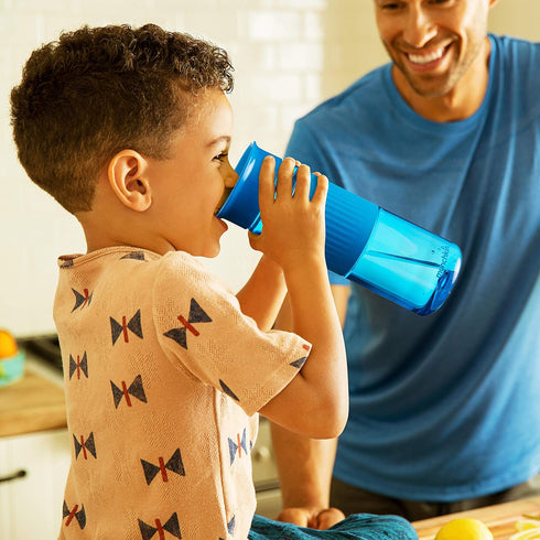 Munchkin® Miracle® 360 Spill Proof Sippy Cups, 24 and 10 Ounce, 2 Pack, Blue – Toddler and Adult Set...