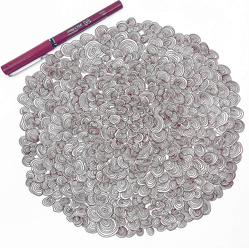 Pilot, Precise V5, Capped Liquid Ink Rolling Ball Pens, Extra Fine Point 0.5 MM, Burgundy, Pack of 14...