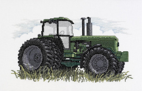 Janlynn Tractor Counted Cross Stitch Kit-12"X7" 14 Count...