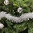 Allgala Silver Tinsel Garland, 50 Feet Christmas Metallic Foil Tinsel Garland Decoration for Holiday Tree Walll Rail Home Office Event Fall Thanks...