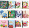 pigpigboss 12 Packs Happy Birthday Diamond Painting Cards Diamond Art Greeting Cards for Adult Children Flower Girl Diamond Painting Greeting Card...