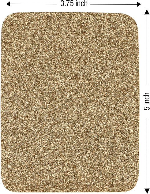 SINGER Iron-On Patches, Gold/Silver Glitter 3.75” x 5” inches...