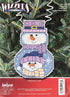 Janlynn Holiday Wizzers Cross Stitch Kit Snowman with Scarf, 3"x2.25" 14 Count...