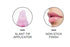 VARIETY SET OF 5 NK Hydrating Lip Gel - Vitamin E (Clear, Rosehip Oil, Bubble Gum, Cherry, Strawberry)