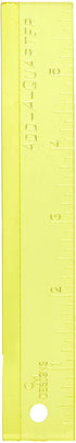 CM Designs Add-A-Quarter 6 Inch Yellow Ruler, 6"