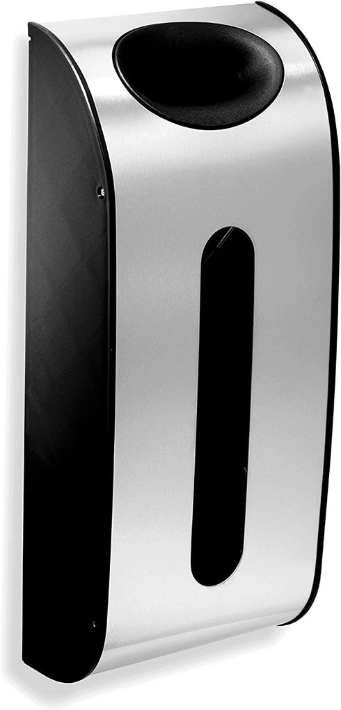 simplehuman Wall Mount Grocery Bag Dispenser, Brushed Stainless Steel