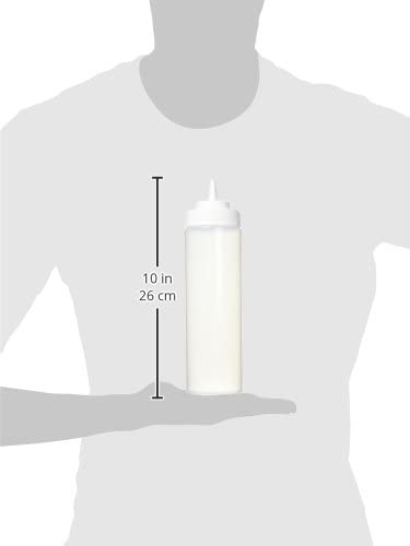 Winco Wide Mouth Squeeze Bottles 24-Ounce, 6-Pack