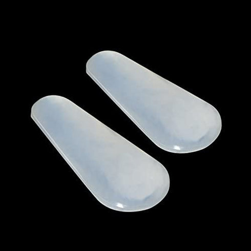 TOODOO 10 Pairs Nose Pads Adhesive Non-Slip Eyeglass Pads Silicone Glass Pads for Eyeglass Spectacles, Drop Shape (0.07 inch, Transparent)