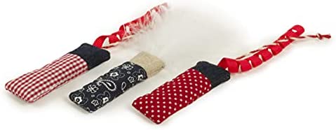 SmartyKat (3 Count Silly Stix Sparklers Catnip Cat Toys - Blue/Red, 3 Count